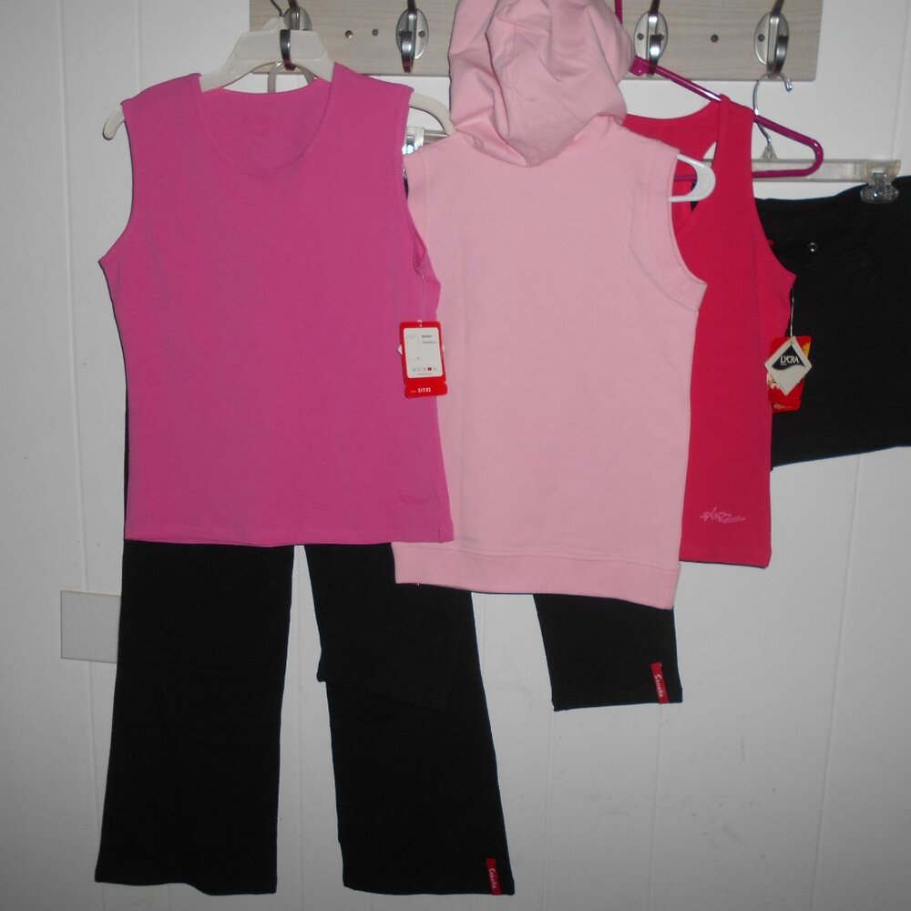 Dance  3 Tops & 3 Bottoms- - Sm  Med  or Lg  Adult - NWTags